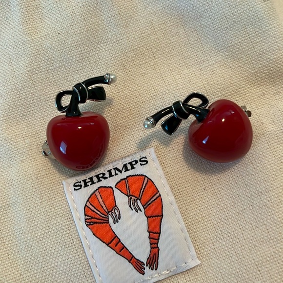 Shrimps Cherry Clip-on Earrings - Picture 1 of 6